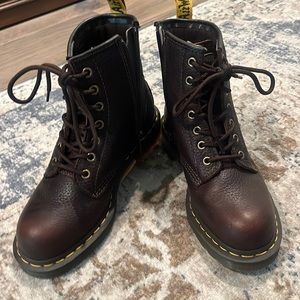 Doc Martens womens maple zip steel toe